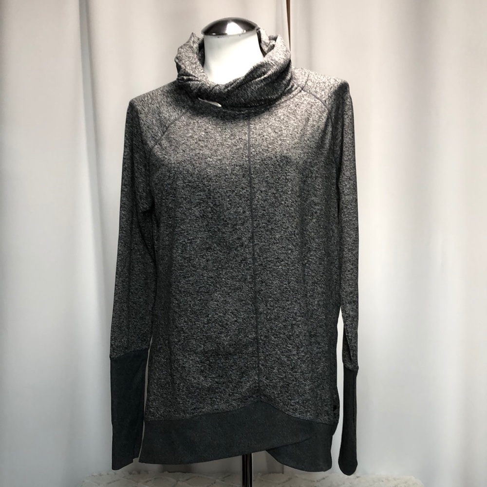 Zella Twist Cowl Neck Tunic Sweatshirt Large